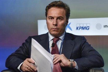 Dimas Gimeno, presidente de El Corte Inglés, en las jornadas del Círculo de Economia.-FERRAN SENDRA