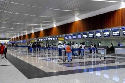 La terminal aérea de la ciudad de Guayaquil, Ecuador.-