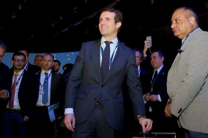 Pablo Casado, en el Congreso del Partido Popular Europeo.-