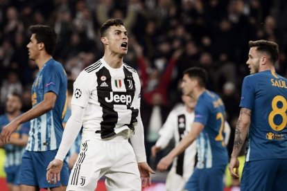 Cristiano, tras el 1-0.-AFP