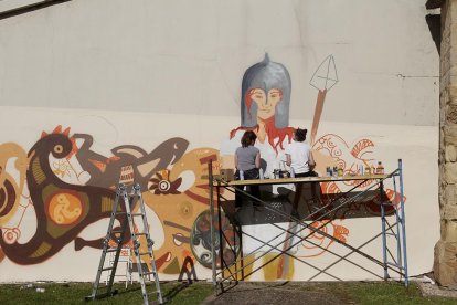 Una de las creaciones de años anteriores del taller de arte mural. HDS