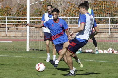 Moha, en un entrenamiento.-LUIS ÁNGEL TEJEDOR