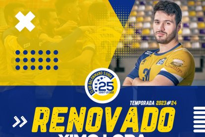 Ximo Lora seguirá una temporada más defendiendo los colores amarillos.