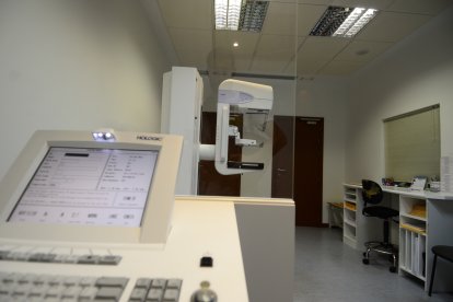 Equipo para mamografías en el Hospital Santa Bárbara de Sorias.