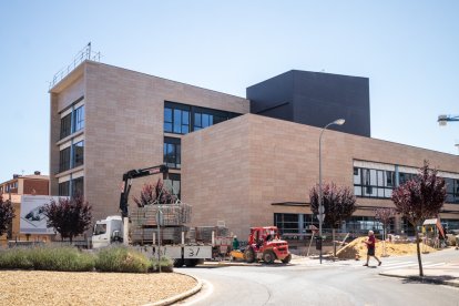 El edificio de la nueva Comisaría de la Policía Nacional en Soria ya está prácticamente terminado.GONZALO MONTESEGURO