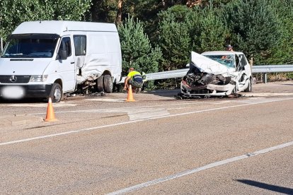 Accidente en Regumiel de la Sierra con una víctima mortal de Duruelo.