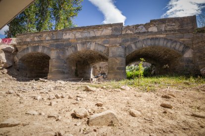 Imagenes del río Linares en el municipio sampedrano.