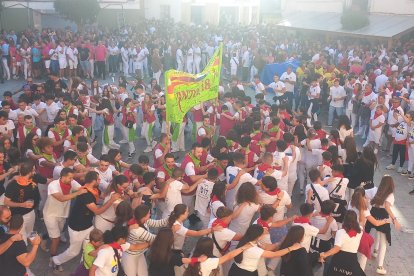 Un momento del pregón de las fiestas de Ólvega.