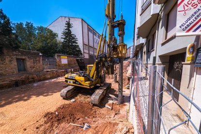 Obras del aparcamiento de Doctrina. MARIO TEJEDOR