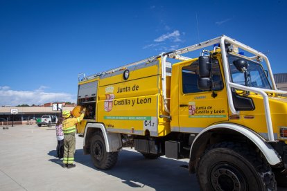 Jornada en el colegio de Golmayo para enseñar a prevenir incendios forestales.