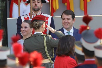 El presidente de Castilla y León en el acto de la Hispanidad en Madrid.