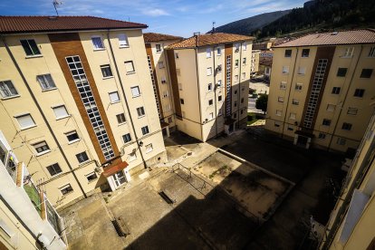 Calle Moncayo desde lo alto de un piso.