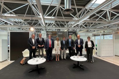 Participantes en la mesa celebrada en la Escuela de Arquitectura de la Universidad de Navarra.