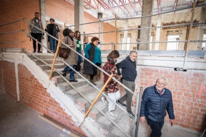 Los asistentes al Encuentro Nacional visitan el Banco de España. GONZALO MONTESEGURO