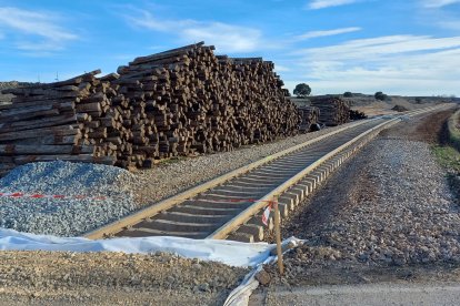 Obras en la línea Soria-Torralba.