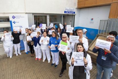 Los profesionales del Sacyl se concentran por el nuevo pago