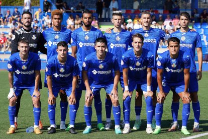 Uno de los onces del Getafe B esta temporada en Segunda Federación.