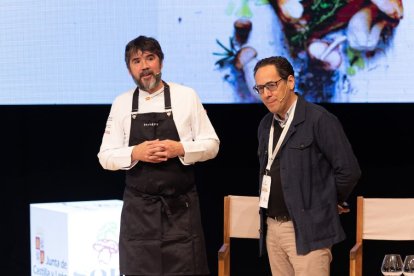 Óscar García en la segunda jornada de Soria Gastronómica.