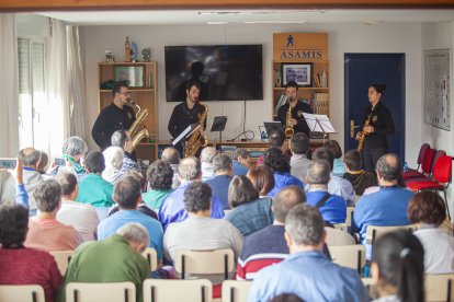 Cuarteto de saxofones en ASAMIS