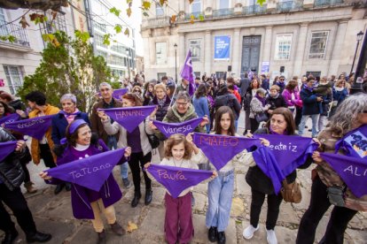 Manifestación contra la violencia de género.