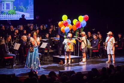 La Banda Municipal de Música interpretó canciones para los más pequeños