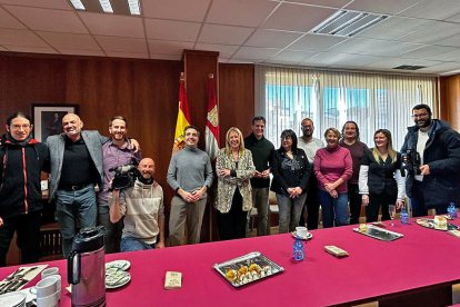 Desayuno navideño de la delegada con los medios de comunicación.