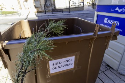 Uno de los contenedores habilitados en Soria.