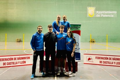 Jugadores sorianos en la Liga de Clubes de Palencia.