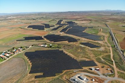 Planta solar en Zafra (Badajos), ya en funcionamiento.