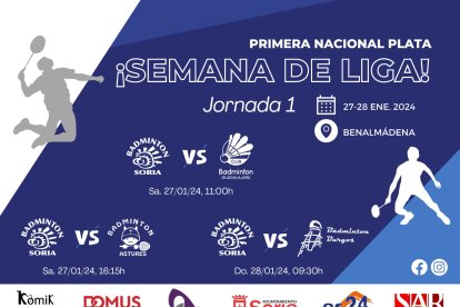 Cartel anunciador de la Liga de Clubes.