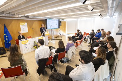 Un momento de la reunión del proyecto ‘Smurf’ que arrancó este jueves en Soria.