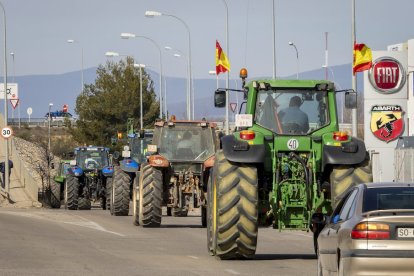 La protesta del campo moviliza 800 agricultores