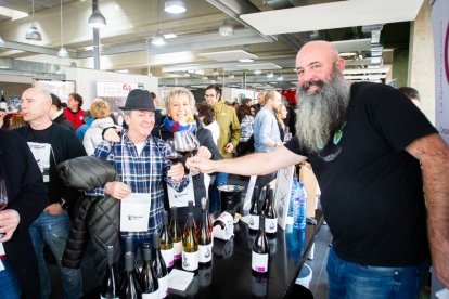 Primera edición de la feria de Viñas Viejas de Soria en el mercado de Soria.
