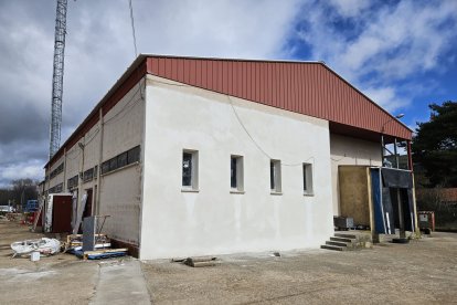 Obras de remodelación del matadero de Vinuesa.