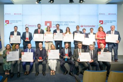 Representantes de las empresas galardonadas en 2022.