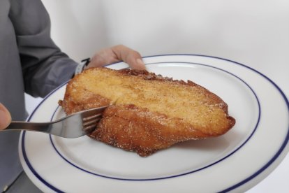 Torrija casera lista para comer.