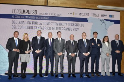 Foro Impulso celebrado en Logroño por los Gobiernos de Castilla y León, Cantabria, La Rioja, Aragón y la Comunidad Valencia