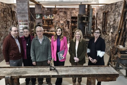 Inauguración de la exposición ‘La madera y la vida. Historia profunda de una carpintería’.