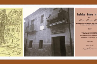 Portadillas del folleto de Teodoro Ramírez y última residencia de Pascual Pérez-Rioja y su Noticiero.