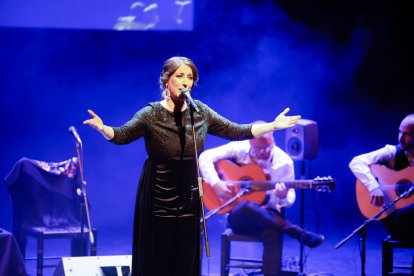 La cantaora Argentina ayer en el Palacio de la Audiencia