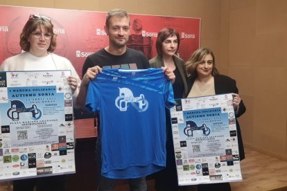 Una imagen de la presentación de la I Marcha Solidaria de la Asociación Autismo Soria