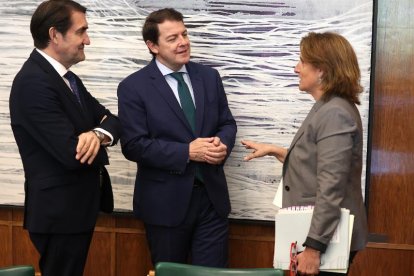 Suárez Quiñones, Mañueco y Ribera.