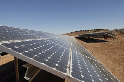 Módulos de una planta fotovoltaica.