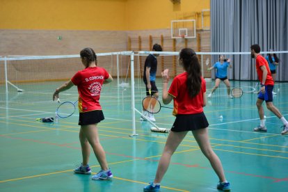 Varios jugadores del C.B.Soria durante una competición.