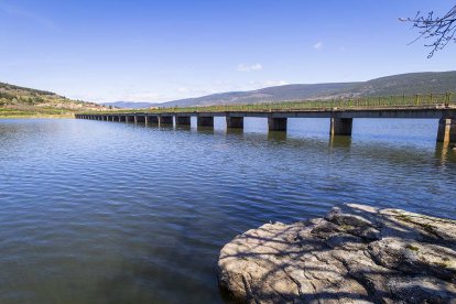 Embalse de la Cuerda del Pozo este miércoles.