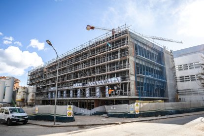 Obras en el Hospital Santa Bárbara de Soria.