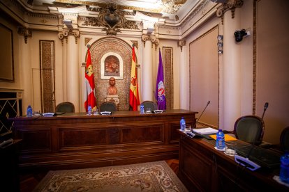 Salón de plenos de la Diputación Provincial de Soria.