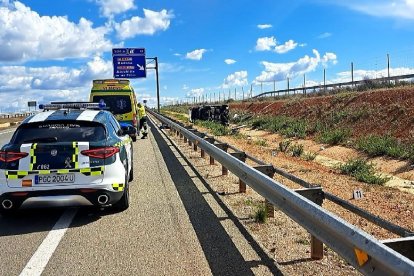 Lugar del accidente ocurrido en la A-15