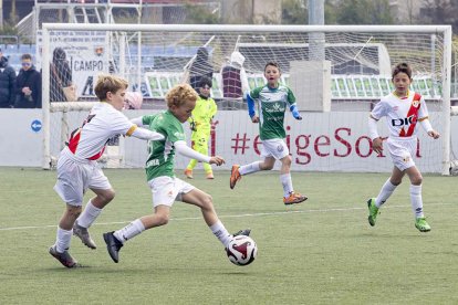 Partido que disputaron el Rayo Vallecano y el San José.