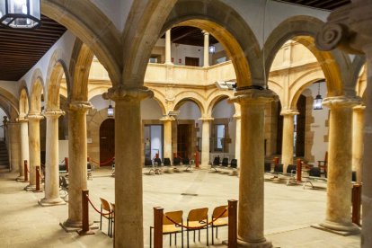 Interior del edificio de los Juzgados de Soria.